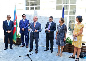 Die Einweihung der franko-aserbaidschanischen Universität in Baku in Anwesenheit von Francis Kern